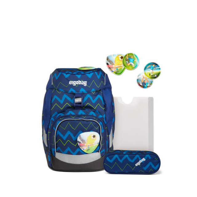 ergobag School Backpack Set Soccer Fanbear