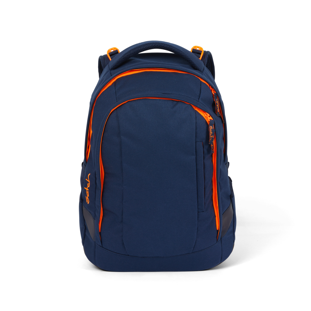 orange school backpack