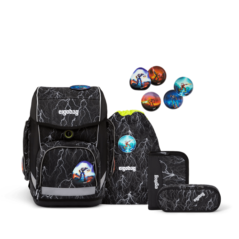 ergobag Schulranzen Set Super Reflektbär