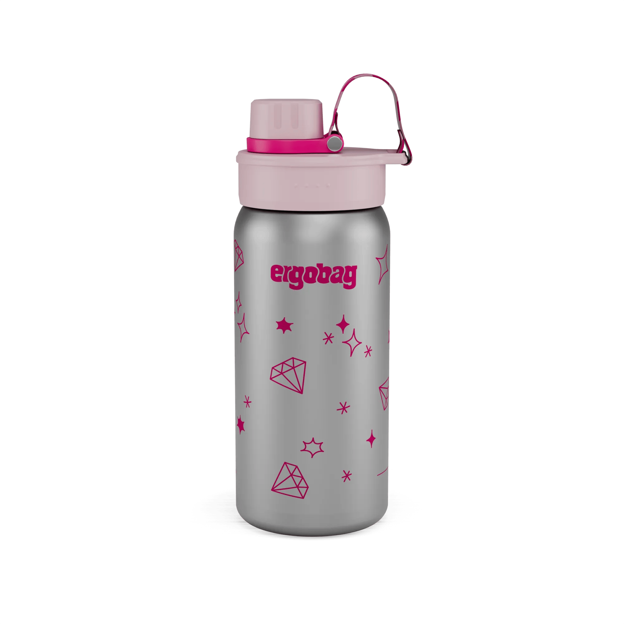 Ling Edelstahl-Trinkflasche Für Kinder – 500 Ml, Doppelwandig Isoliert, Mit Strohhalm & Sportdeckel