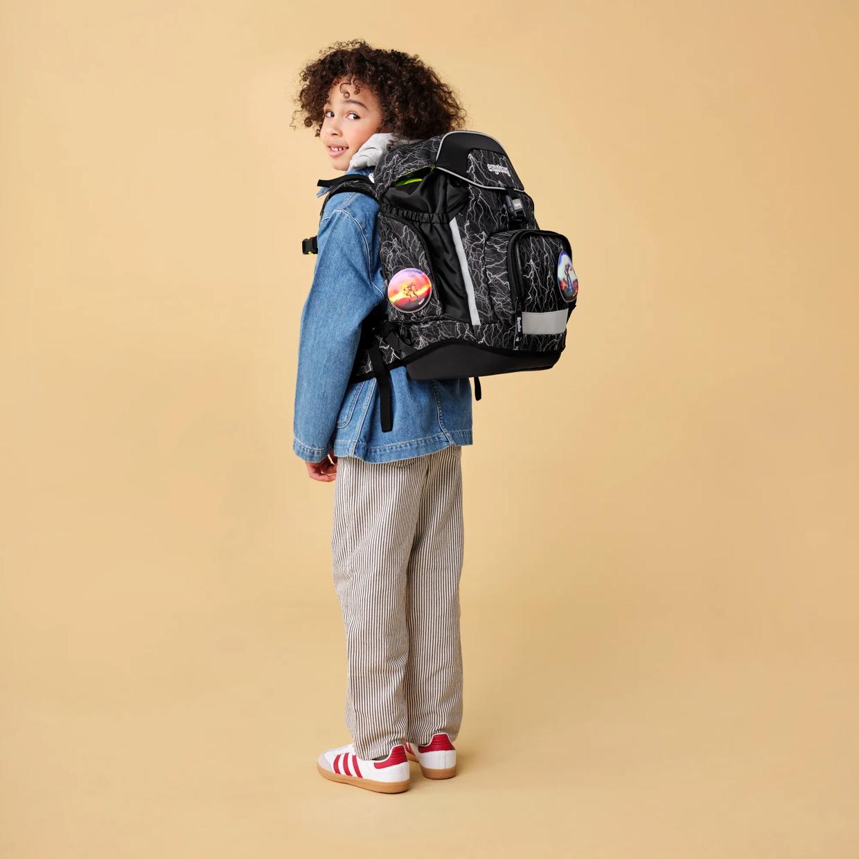 ergobag School Backpack Set Super Reflectbear