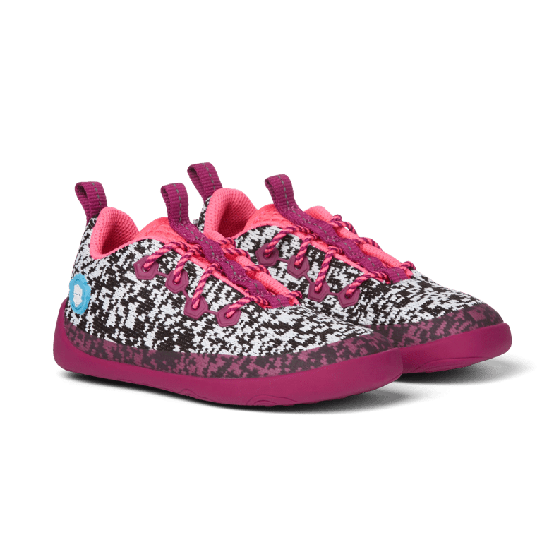 Affenzahn Barefoot Shoe Knit Lace-Up Flamingo 21