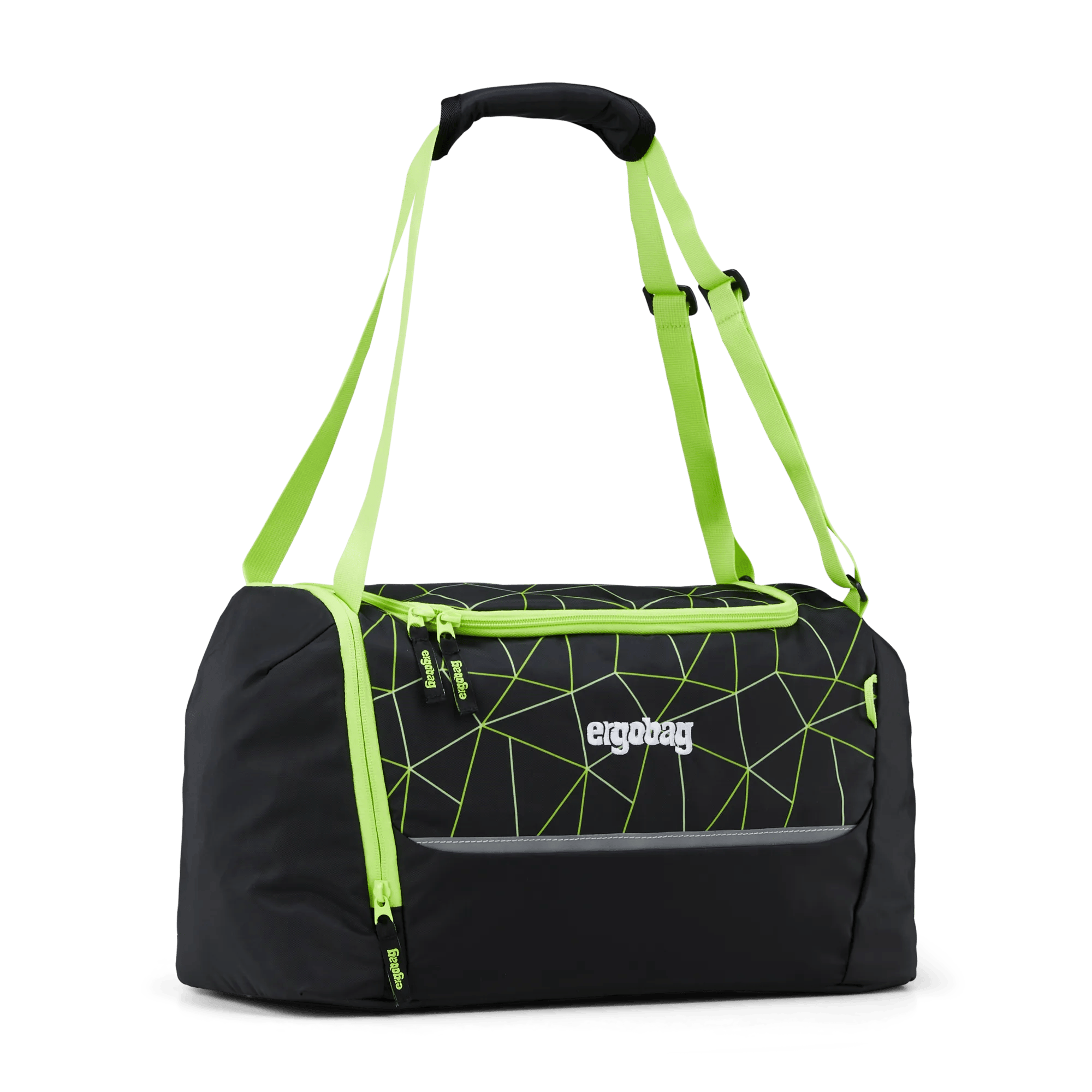 Ergobag Kinder Duffel Bag – Sporttasche Mit Wasserdichtem Fach & Reflektoren | Aus Recycelten PET-Flaschen