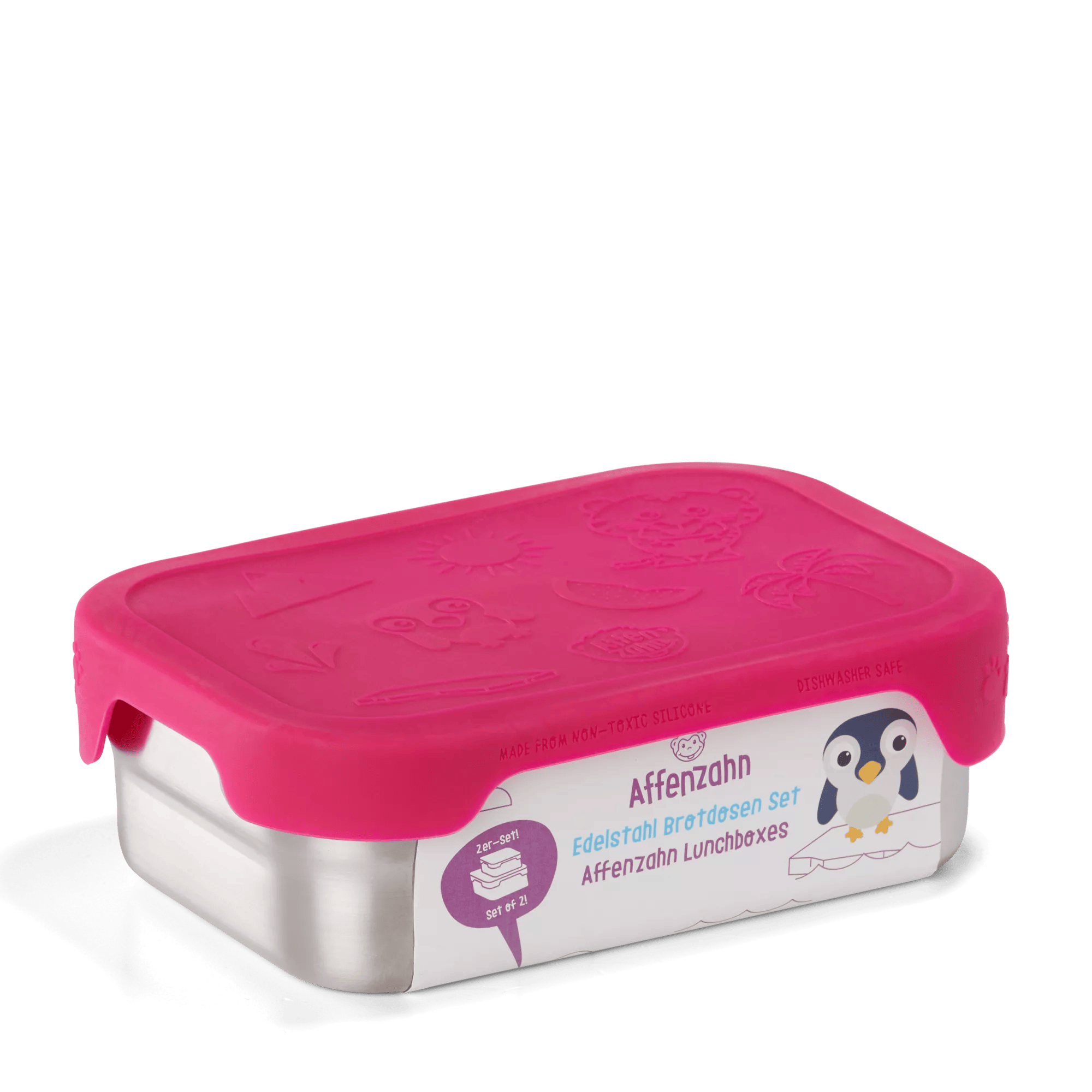 3er Set BPA-freie Brotdosen Für Kinder – Stapelbar, Mit Lustigen Motiven & Luftdichtem Verschluss