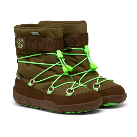 Daeful Men's Women's Winter Fishing Boots Waterproof Deck Boots Comfortable  No-Slip Sole with Plush Lined Green 7.5-8 