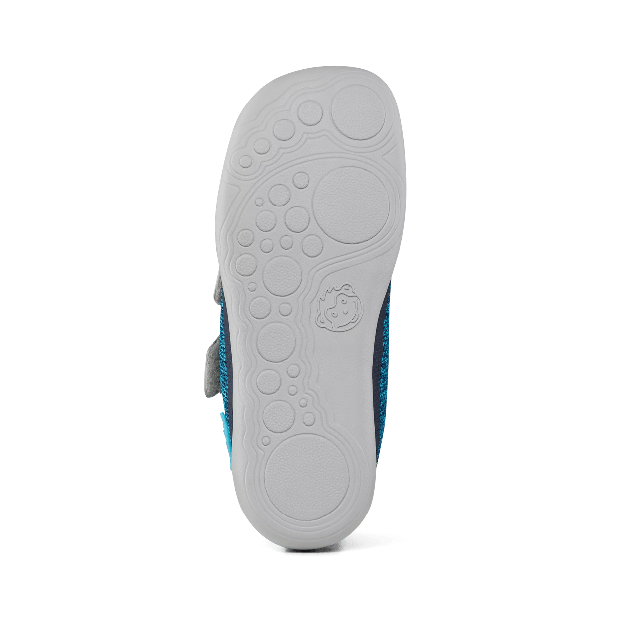 Affenzahn Knit Happy Chaussures de mi-saison imperméables et respirantes végétaliennes avec doublure froide, fermetures Velcro et semelle antidérapante Taille 21-32, Ours bleu., 24 EU