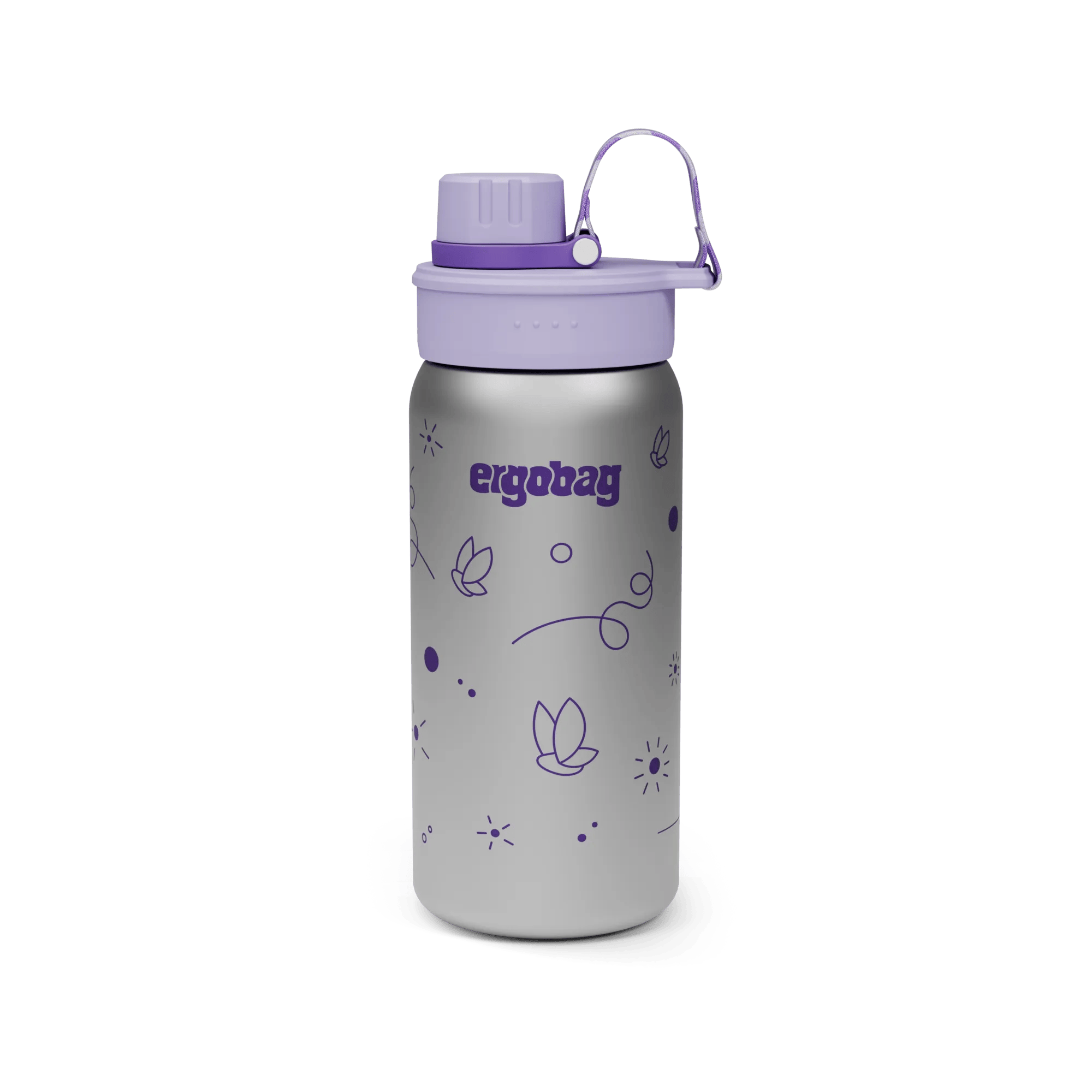 Ling Edelstahl-Trinkflasche Für Kinder – 500 Ml, Doppelwandig Isoliert, Mit Strohhalm & Sportdeckel