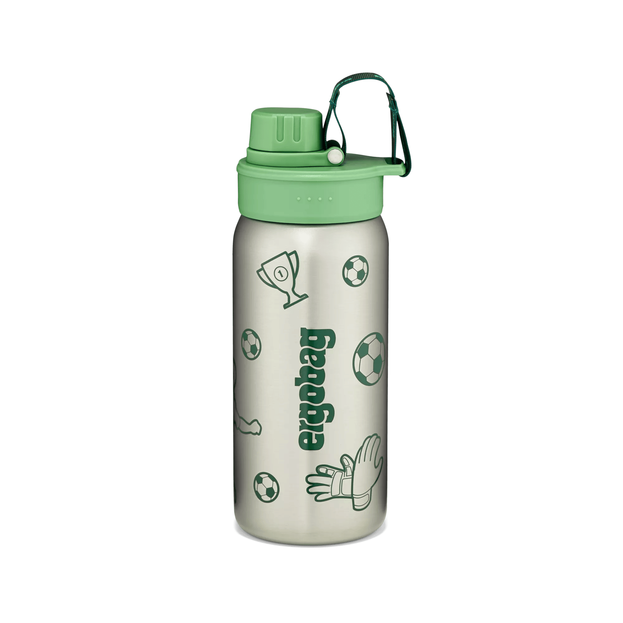 Ergobag Edelstahl-Trinkflasche Für Kinder – 500 Ml, BPA-frei, Auslaufsicher, Mit Coolen Motiven